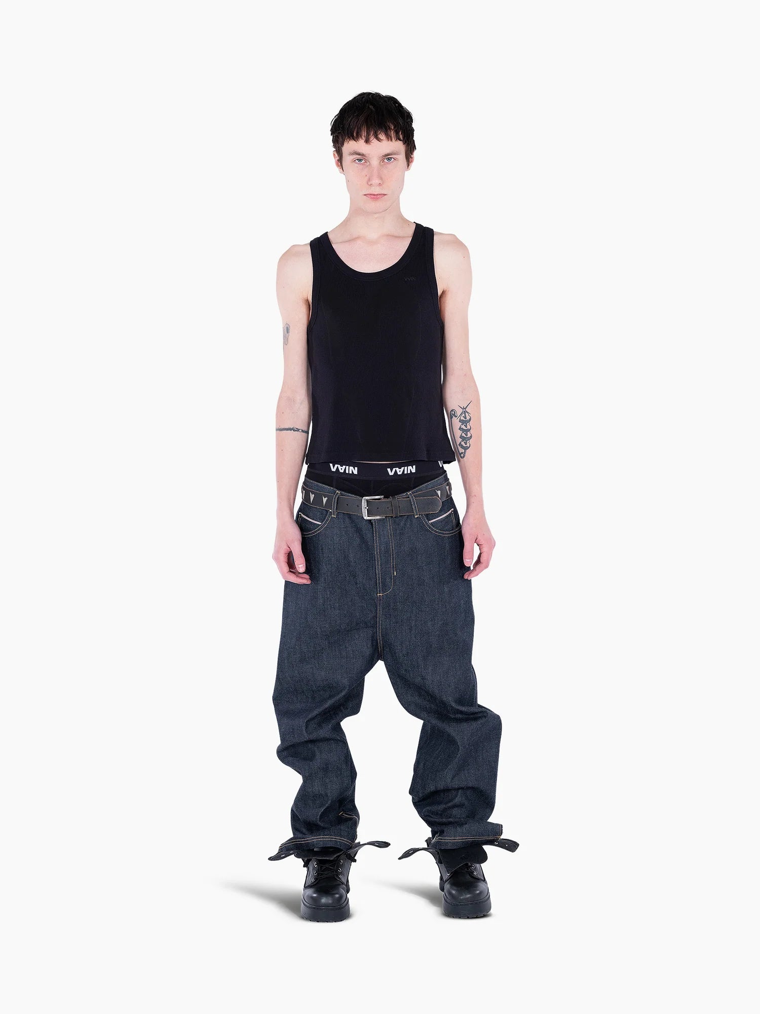 <3 Tank Top Black