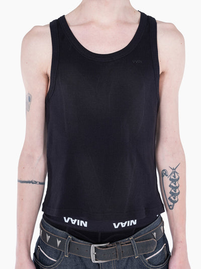 <3 Tank Top Black