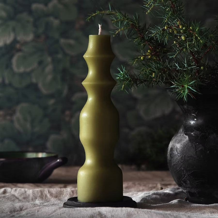 Mehiläisvahakynttilä Auri - Pistaasi