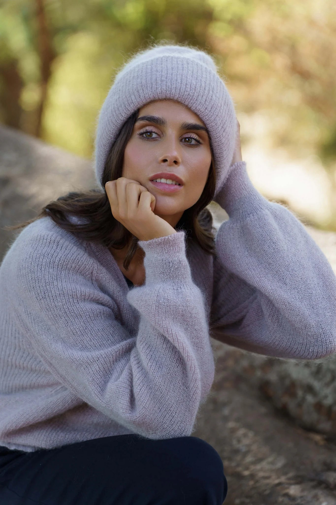 Mohair Beanie - Harbor Mist