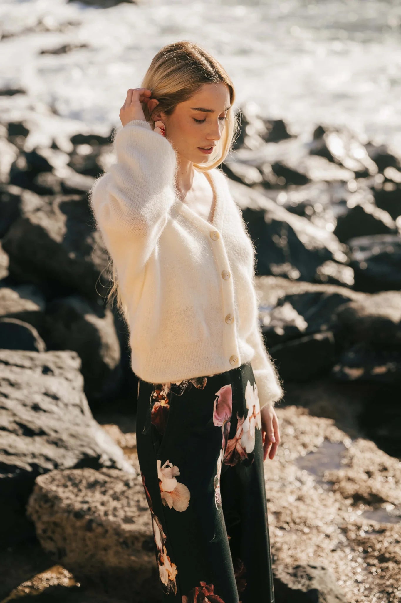 Elsie Cardigan - Ivory