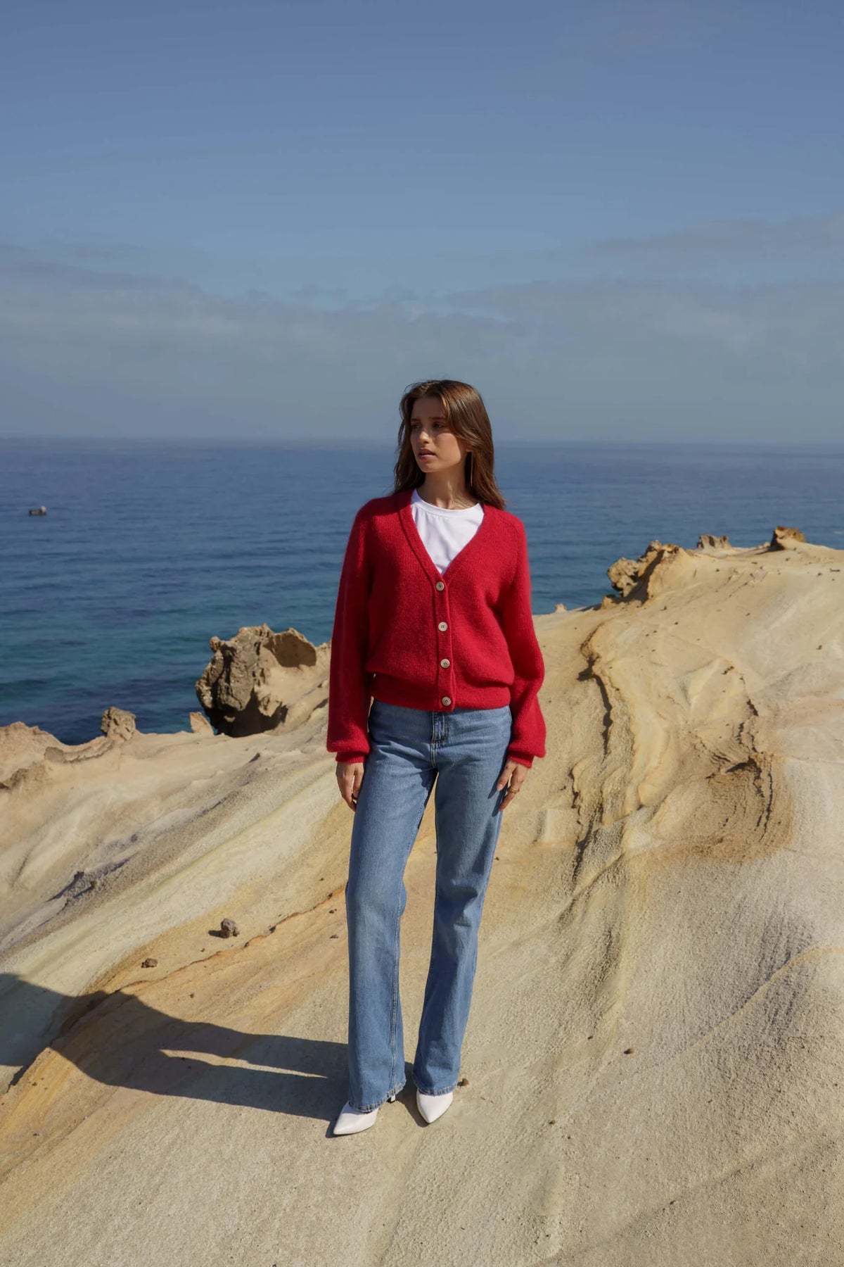 Elsie Cardigan - Scarlet