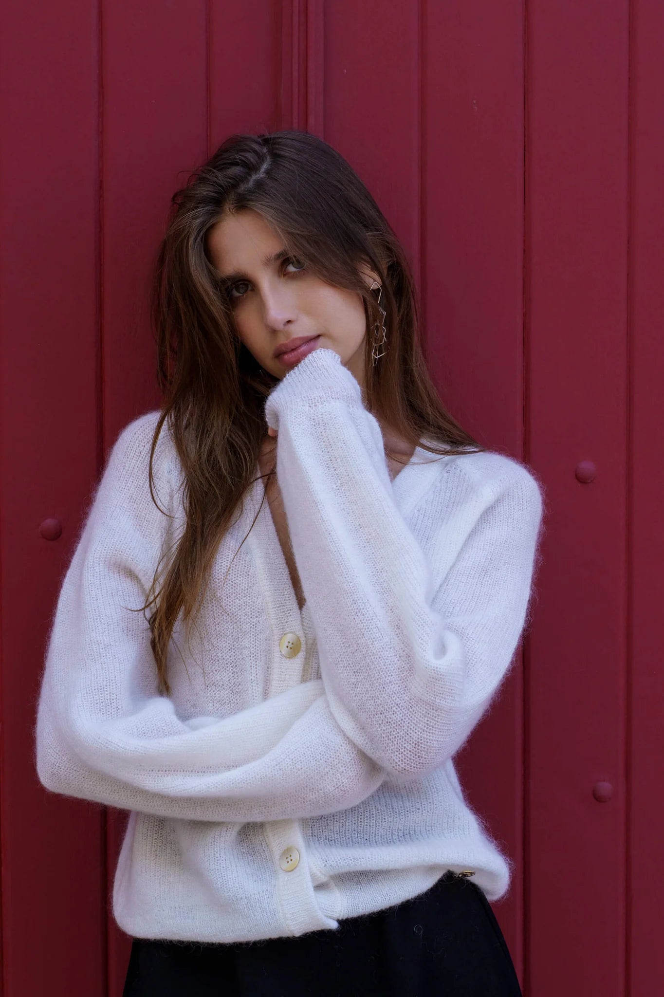 Elsie Cardigan - Snow