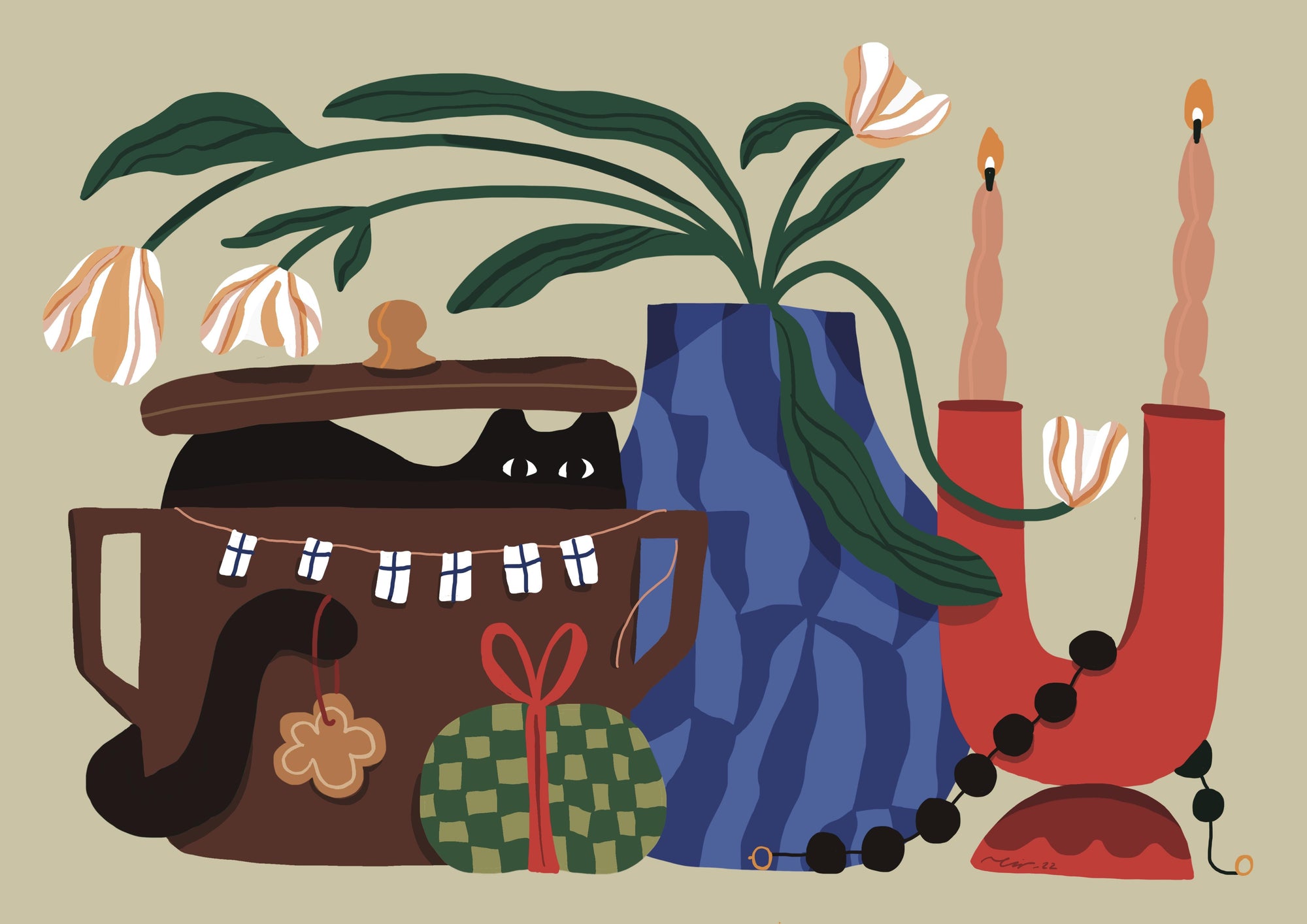 Terhi Isokuortti Joulukortti A6