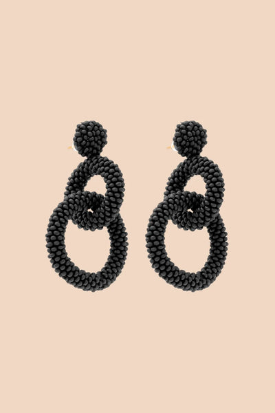 Gia Earrings - Black