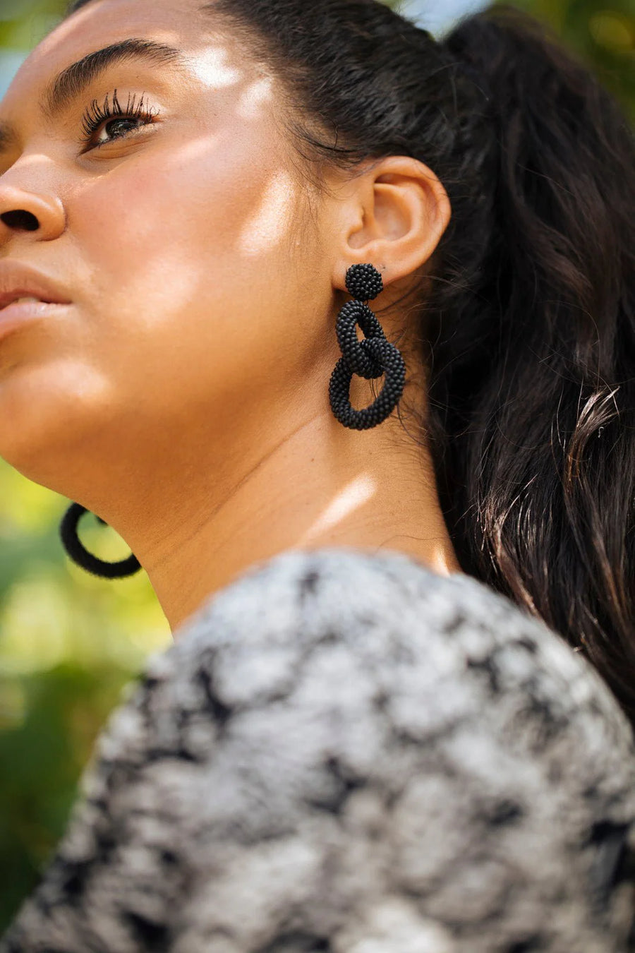 Gia Earrings - Black