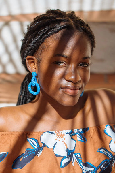 Gia Earrings - Blue Sky