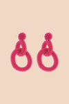 Gia Earrings - Hot Pink
