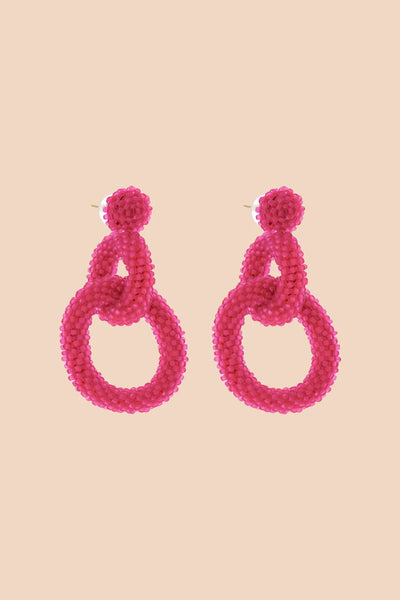 Gia Earrings - Hot Pink