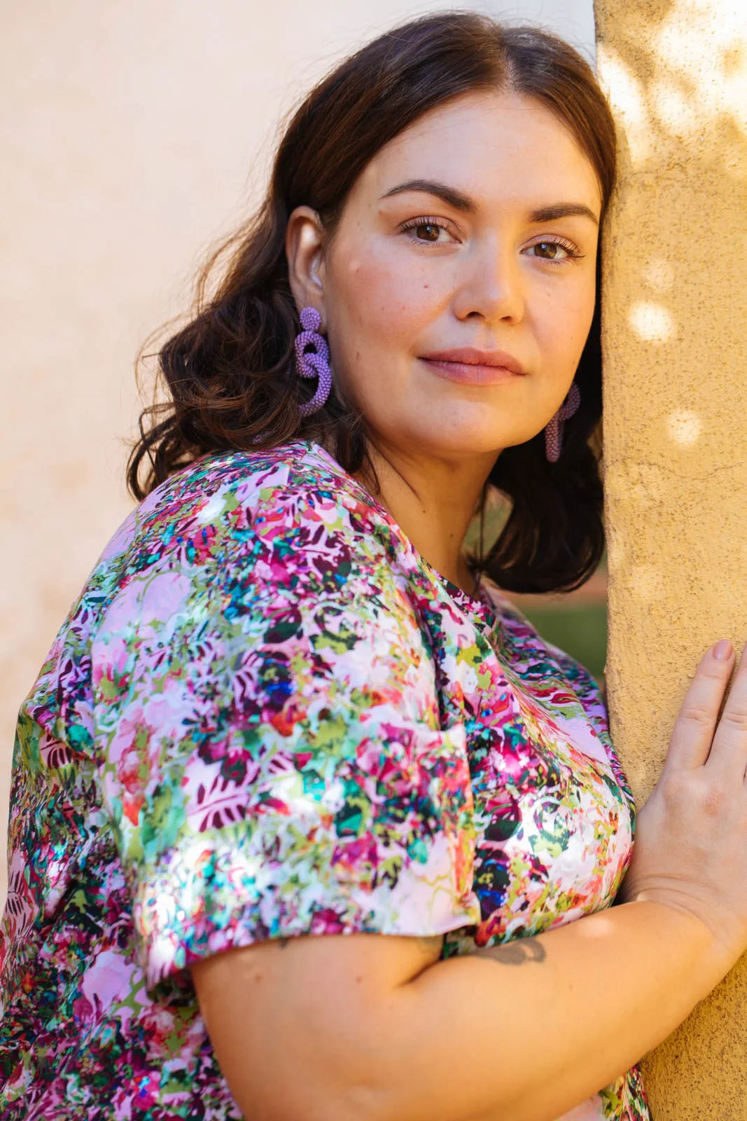 Gia Earrings - Lilac