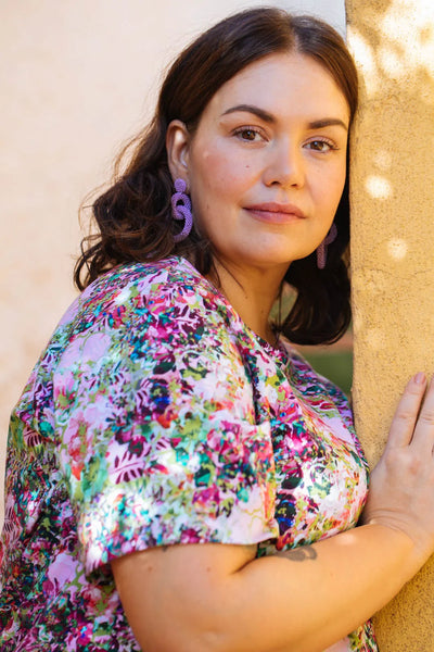 Gia Earrings - Lilac