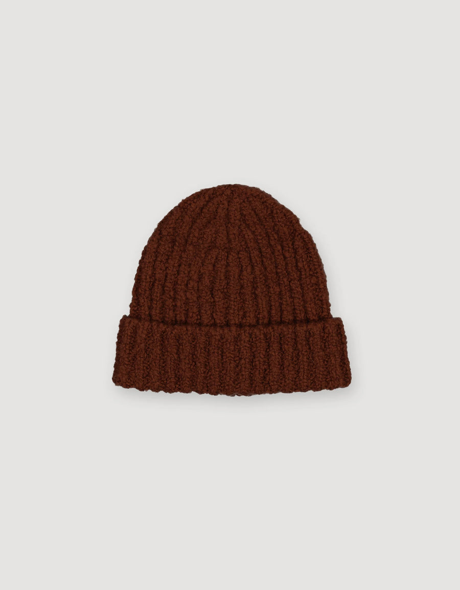 Boucle Wool Hat - Nutmeg