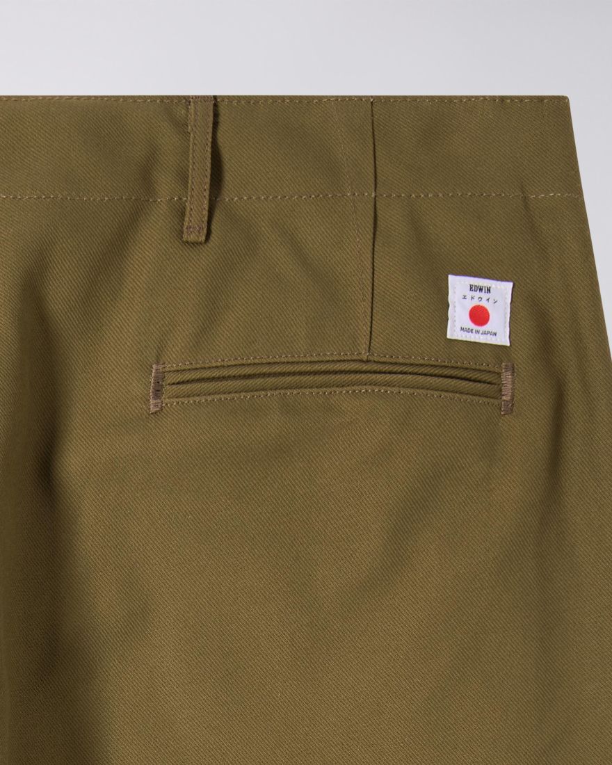 Wide Trousers - Olive Unwashed