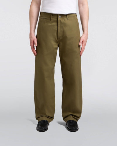 Wide Trousers - Olive Unwashed