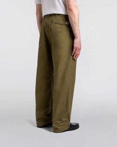 Wide Trousers - Olive Unwashed