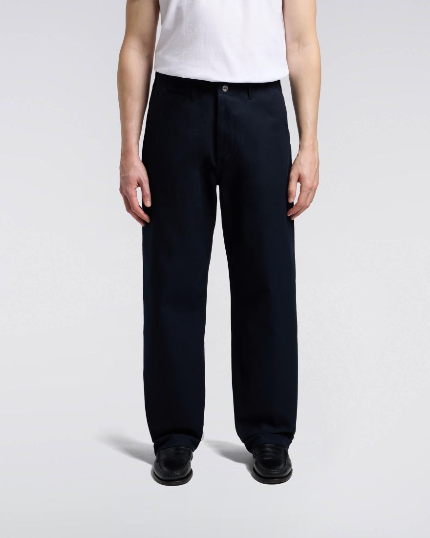 Wide Trousers - Navy Unwashed