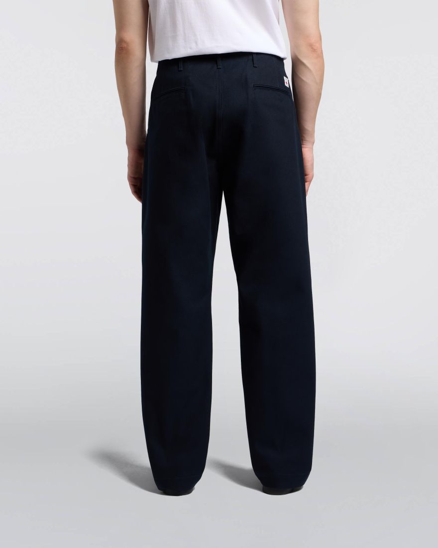Wide Trousers - Navy Unwashed