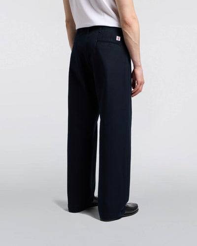 Wide Trousers - Navy Unwashed