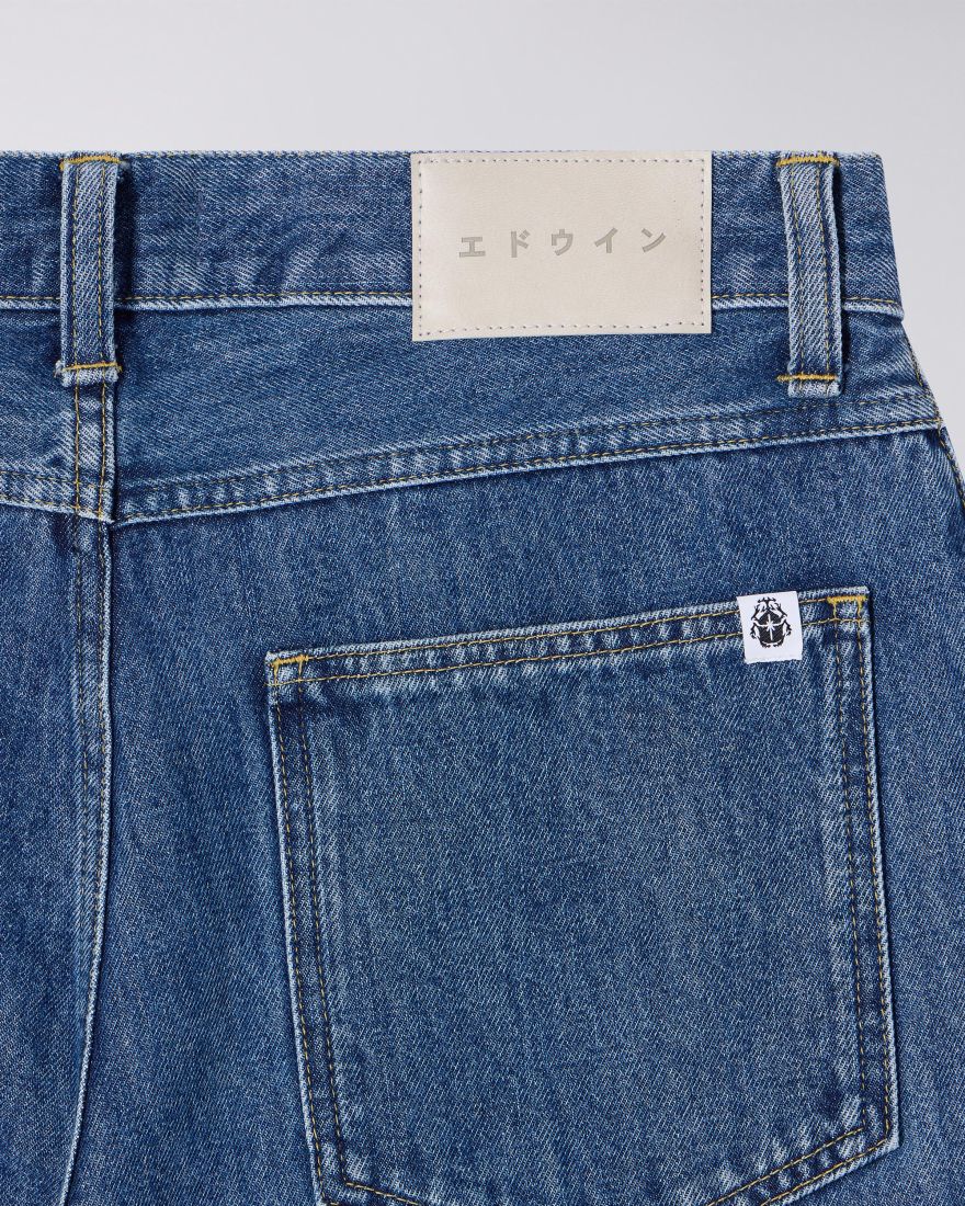 Bamba Pant Blue Mid Stone Wash