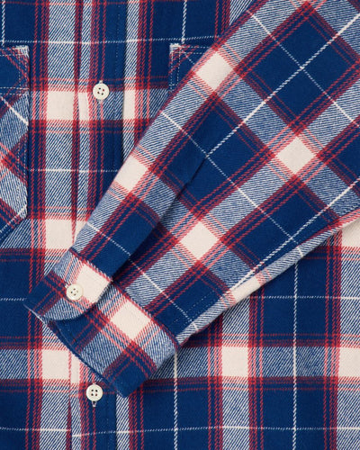 Work Shirt LS Navy/Red