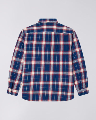 Work Shirt LS Navy/Red