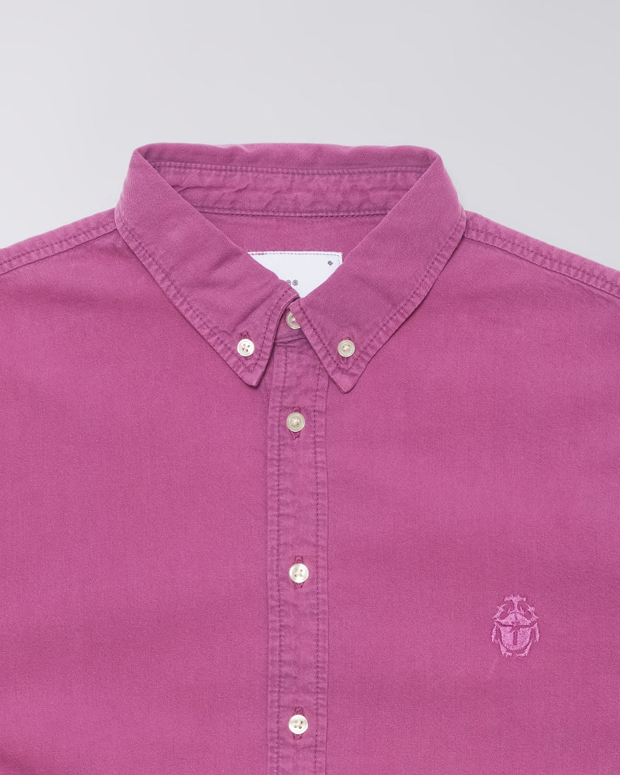 Arlo Shirt LS - Blue Red Plum Overdyed