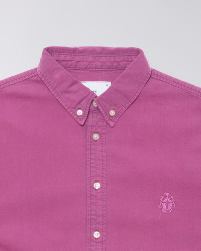 Arlo Shirt LS - Blue Red Plum Overdyed