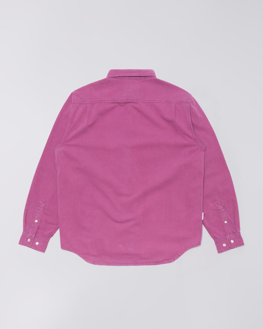 Arlo Shirt LS - Blue Red Plum Overdyed