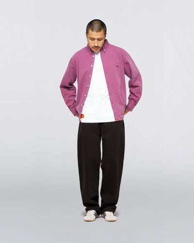 Arlo Shirt LS - Blue Red Plum Overdyed