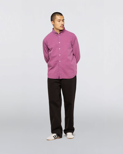 Arlo Shirt LS - Blue Red Plum Overdyed