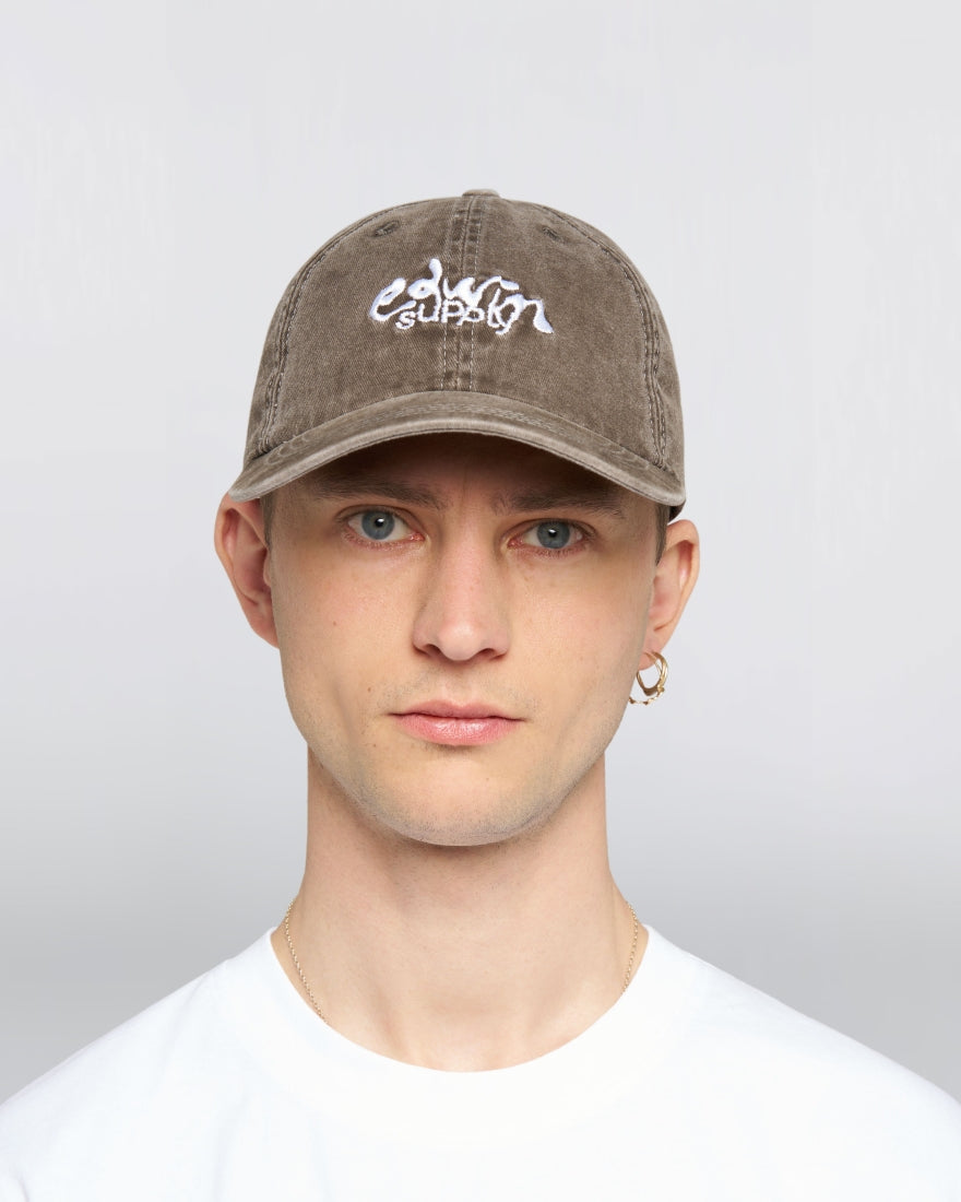 Soft Washed 6 Panel Cap - Brown stone washed