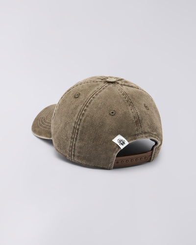 Soft Washed 6 Panel Cap - Brown stone washed