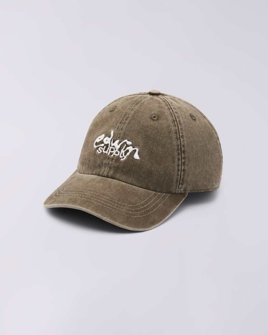 Soft Washed 6 Panel Cap - Brown stone washed