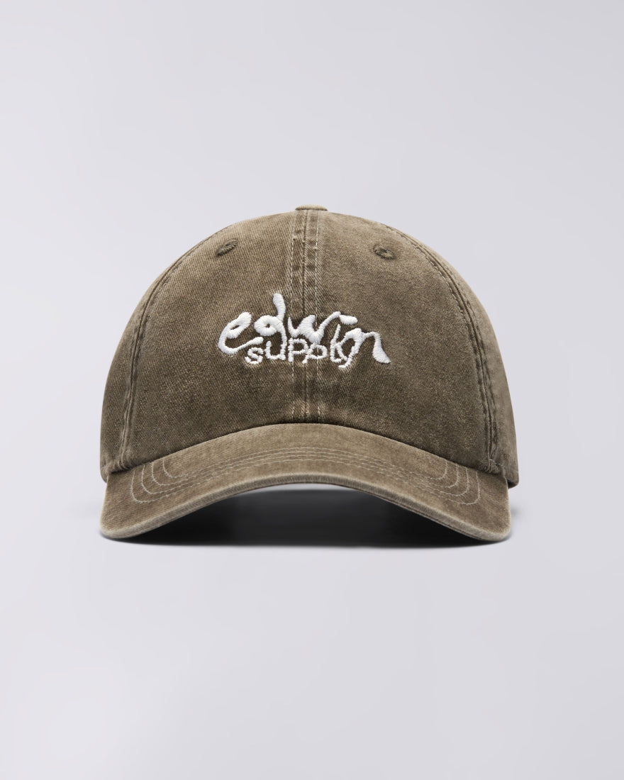 Soft Washed 6 Panel Cap - Brown stone washed