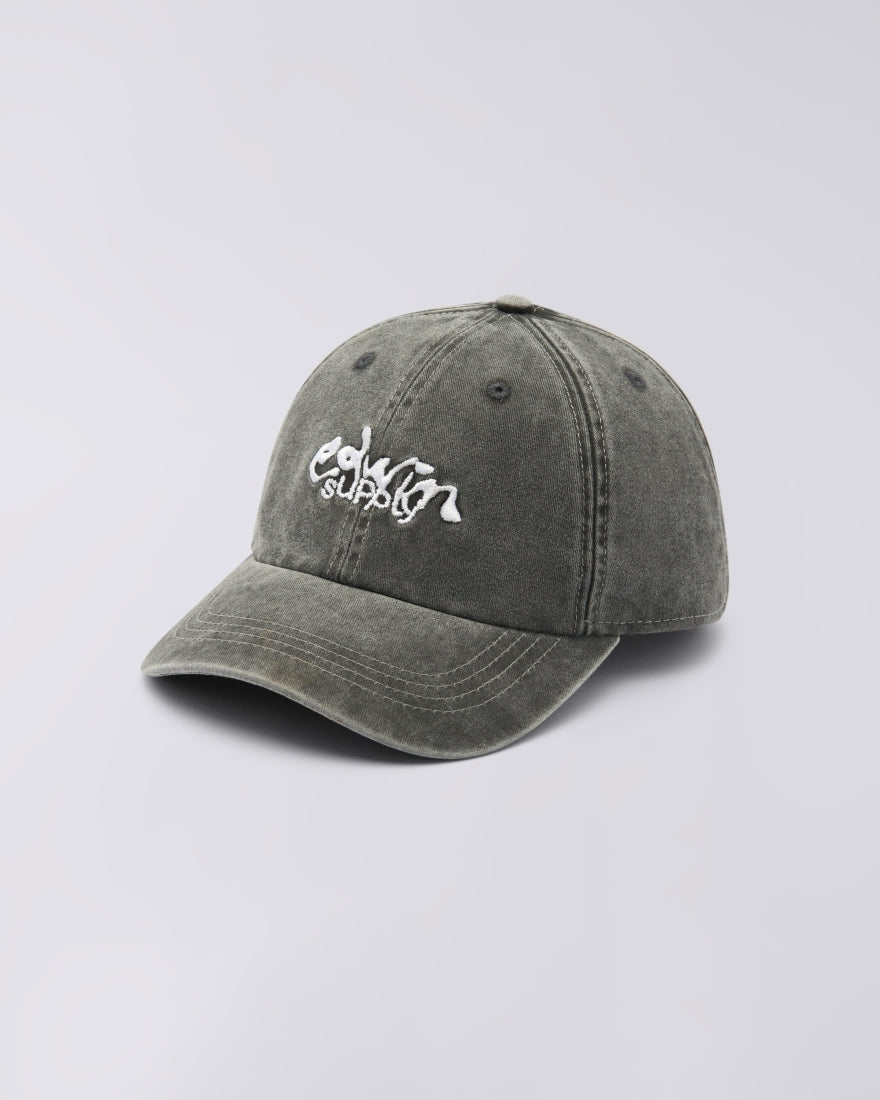 Soft Washed 6 Panel Cap - Black stone washed