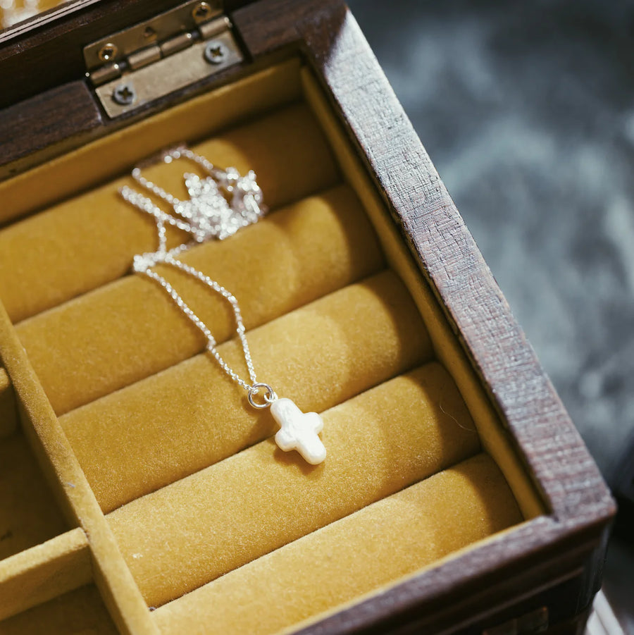 Pearl Cross Pendant