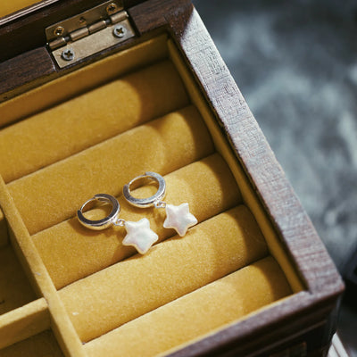 Pearl Star Earrings