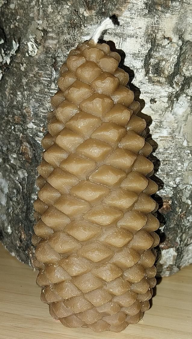 Käpykynttilä - ruskea