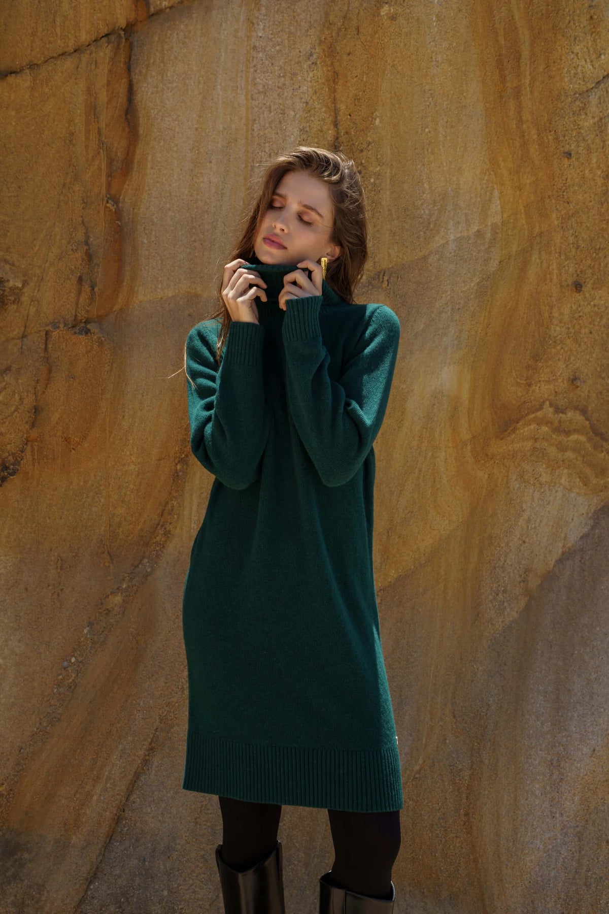 Isla Dress - Forest Green