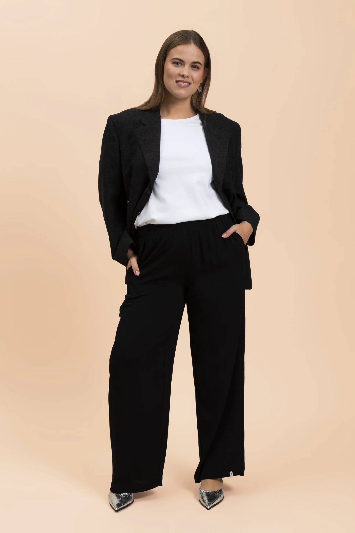 Crepe Trousers - Black