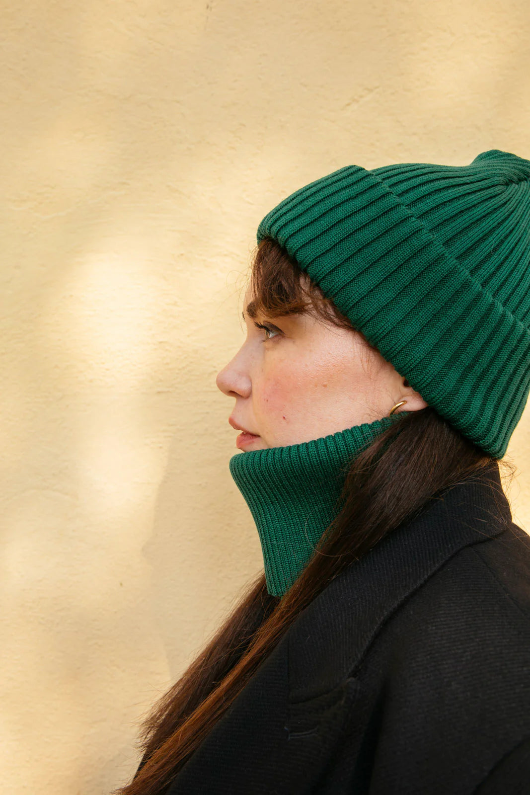 Rib Beanie - Dark Green