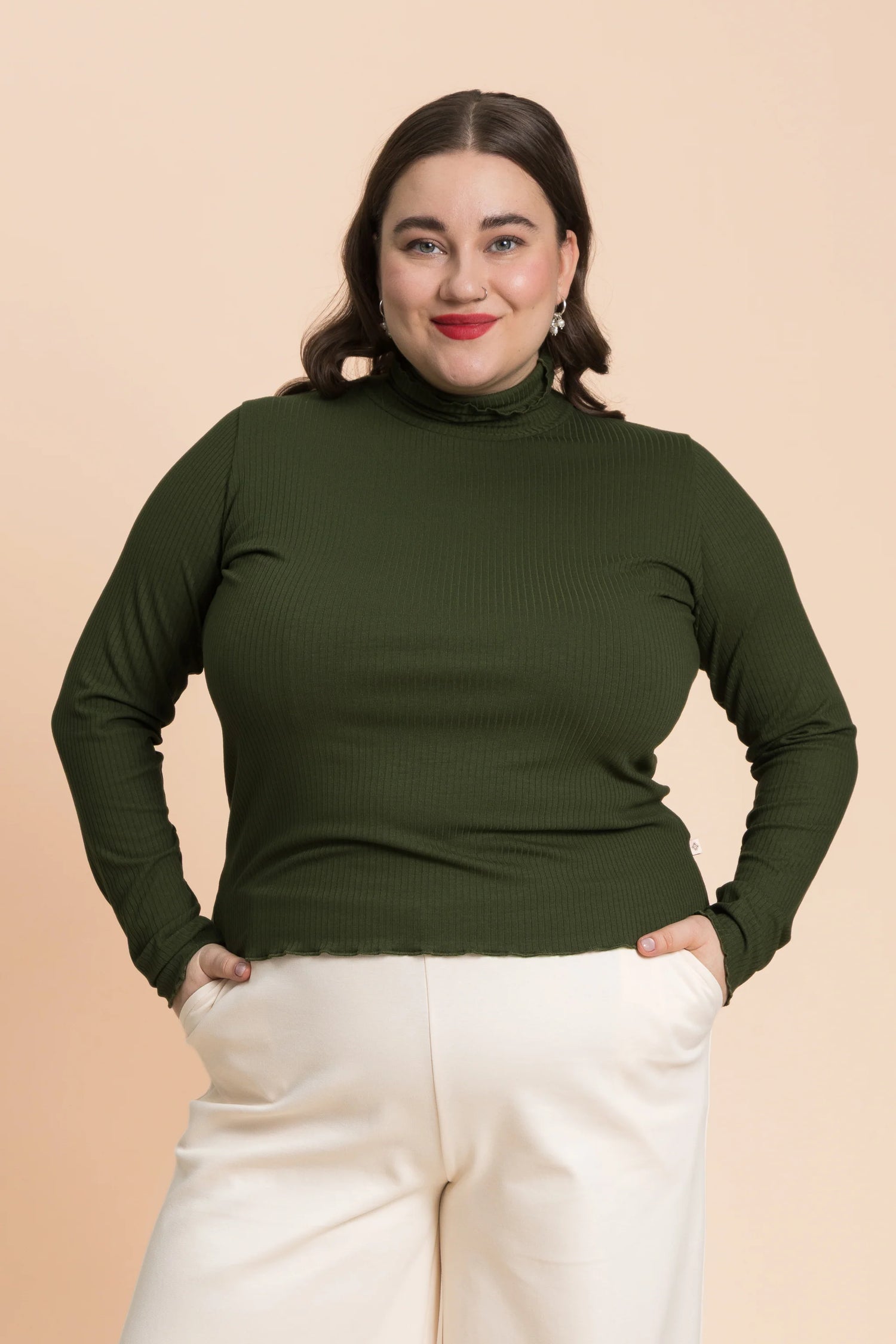 Rib Rollneck - Moss