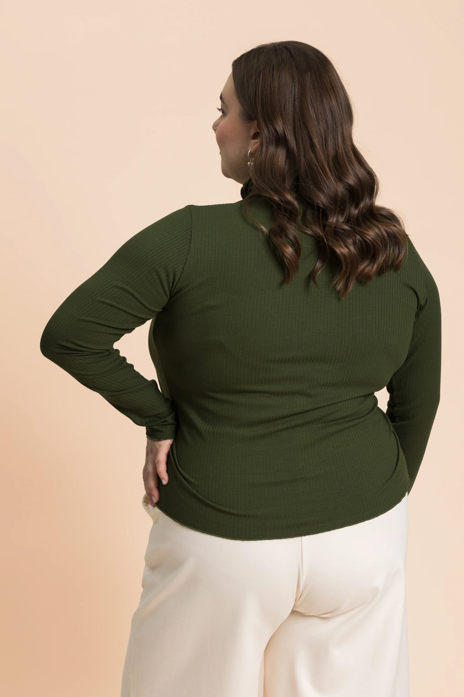 Rib Rollneck - Moss