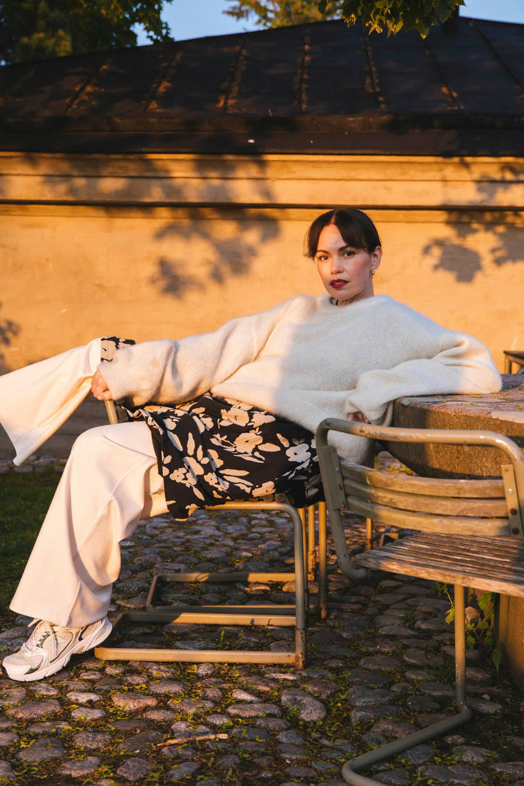 Alpaca Mohair Jumper - Oyster