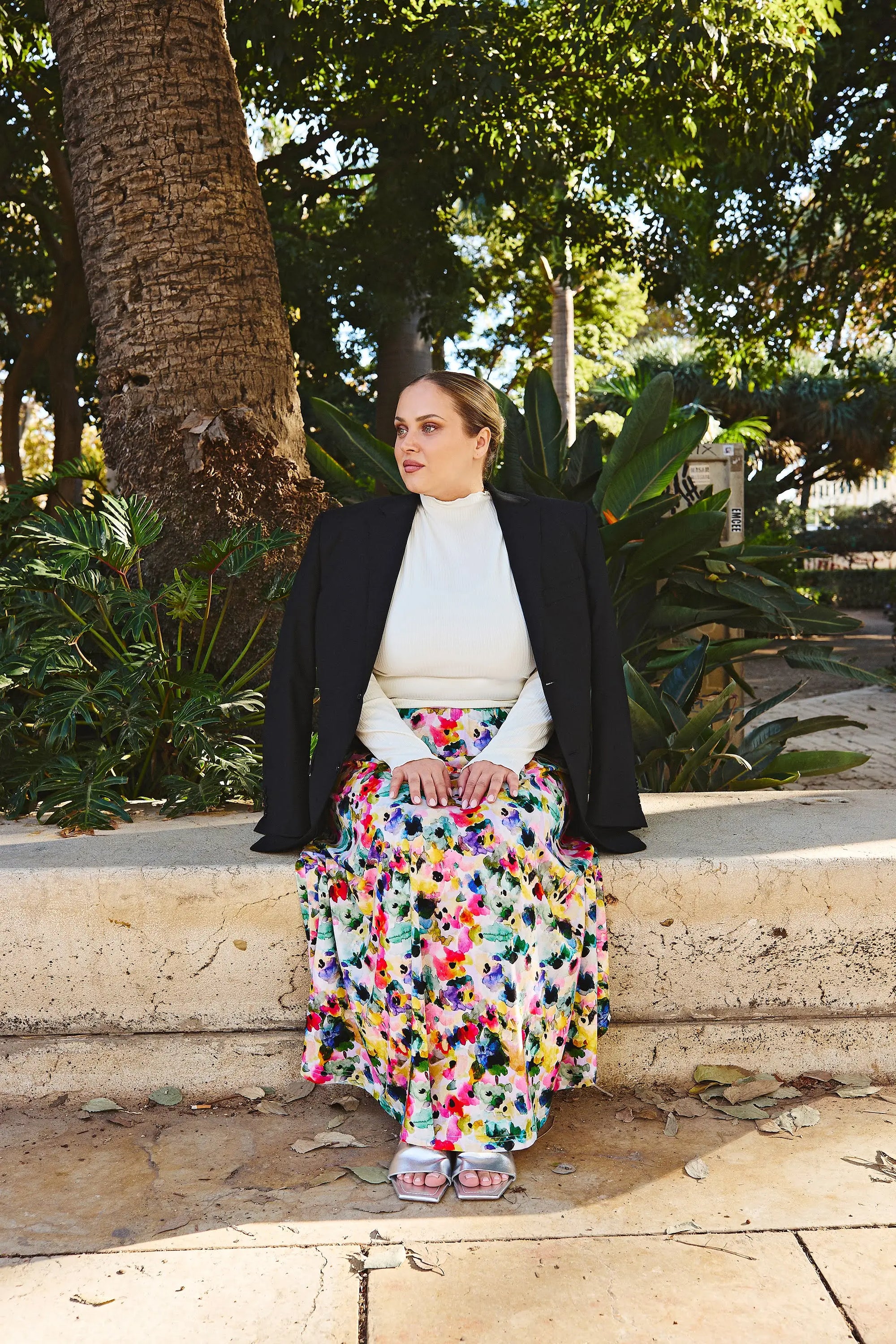 Rib Turtleneck - Offwhite