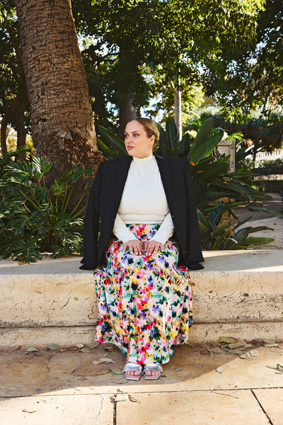 Rib Turtleneck - Offwhite