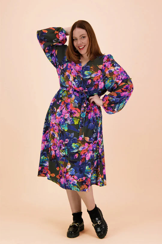 Wrap Midi Dress - Sweet Pea