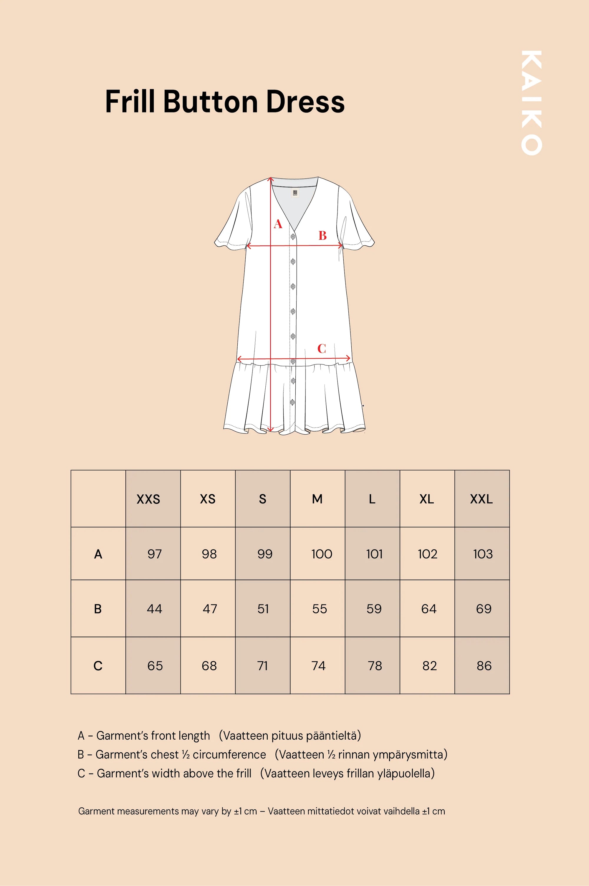 Frill Button Dress - Sage Wind