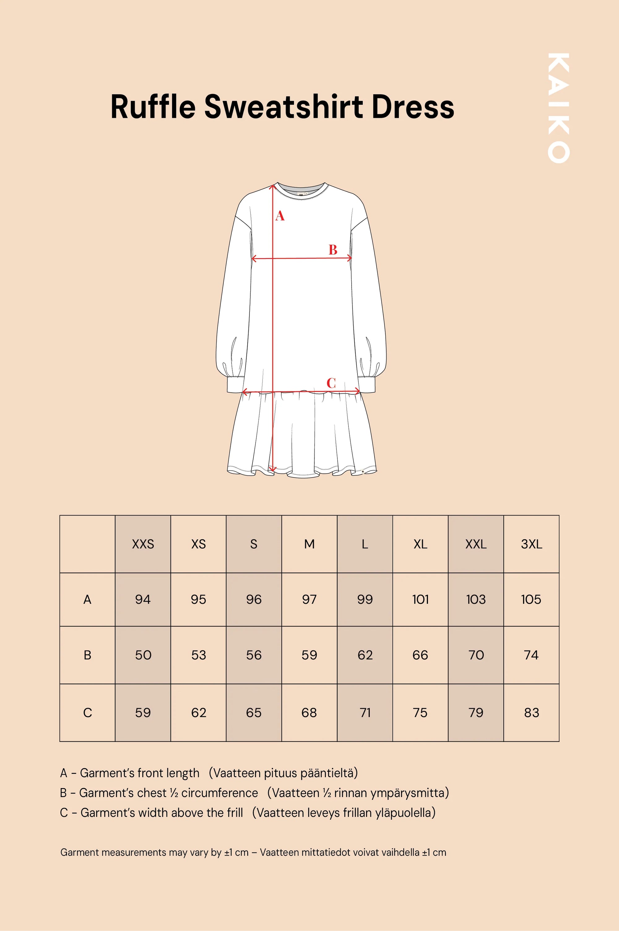 Ruffle Sweatshirt Dress - Wild Lea Mini