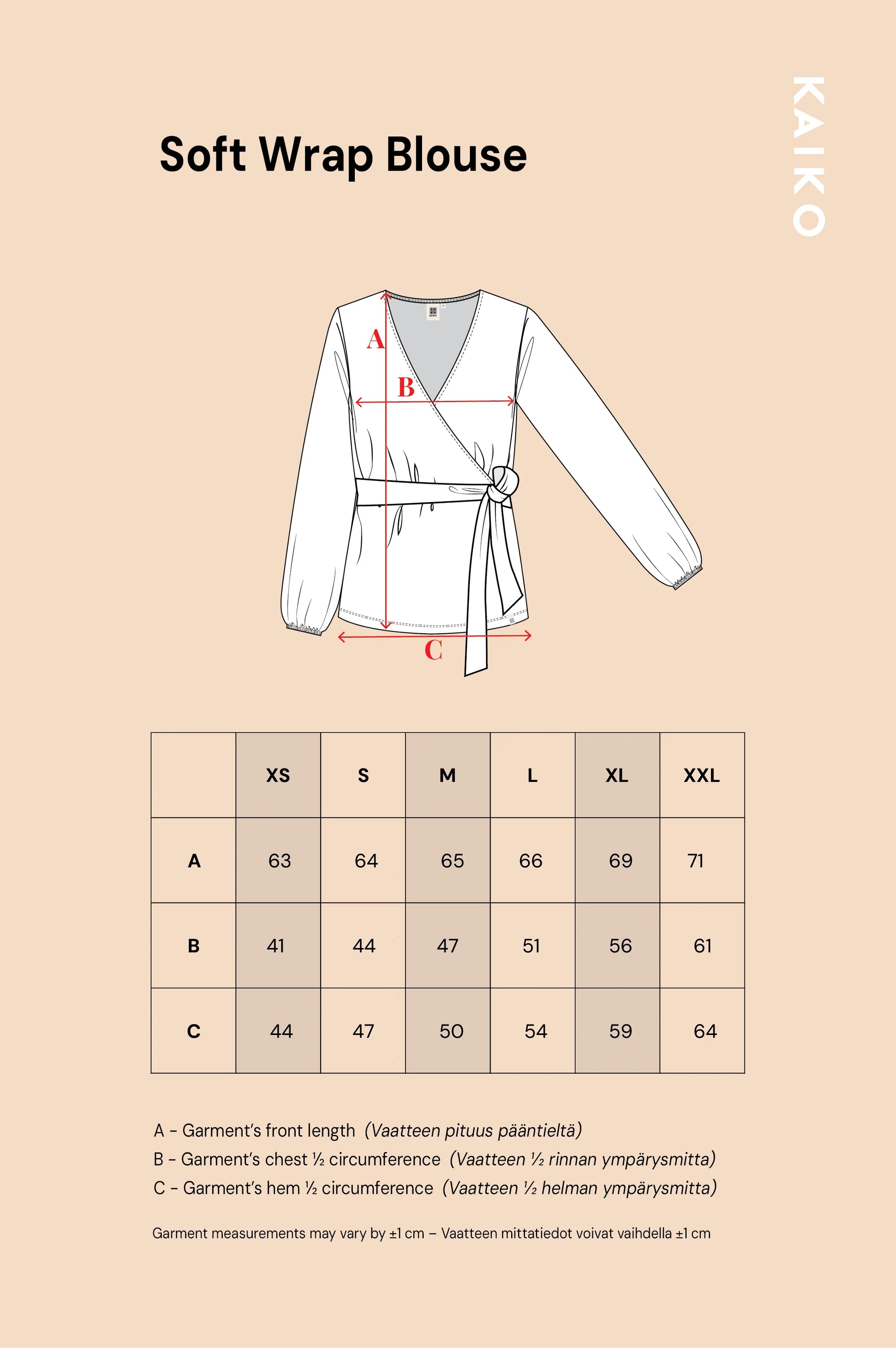 Soft Wrap Blouse - Wild Lea Mini